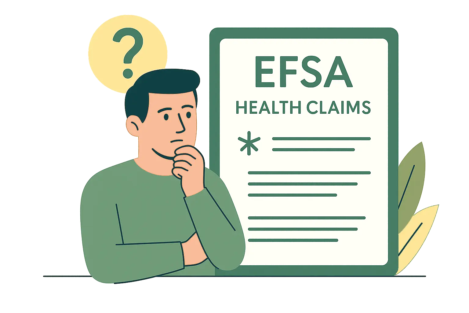 Illustration zu EFSA Health Claims mit Erklärung zugelassener gesundheitsbezogener Angaben für Nahrungsergänzungsmittel