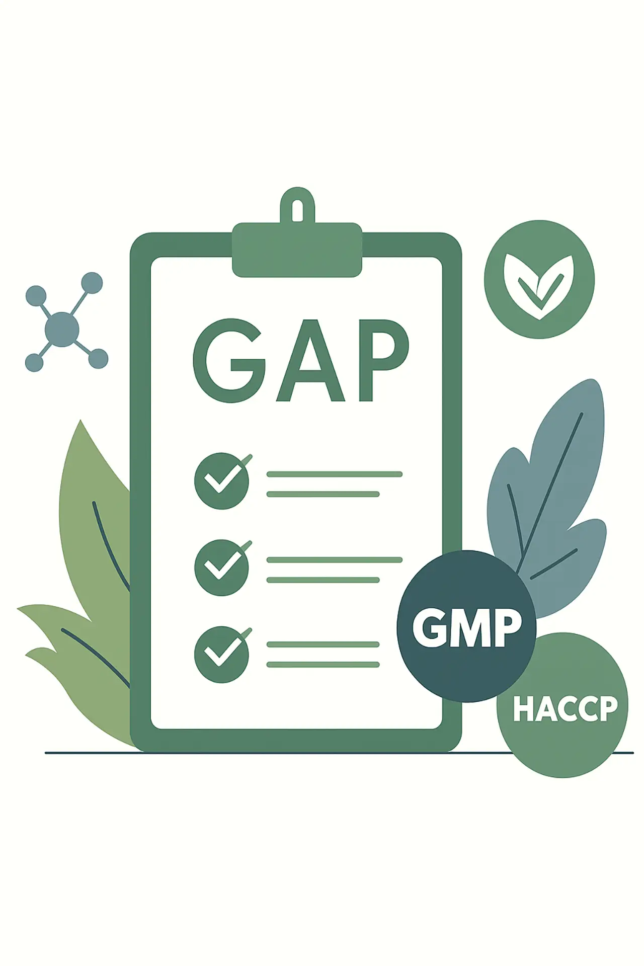 Darstellung von GAP-, GMP- und HACCP-orientierten Qualitätsstandards in der Herstellung von Nahrungsergänzungsmitteln