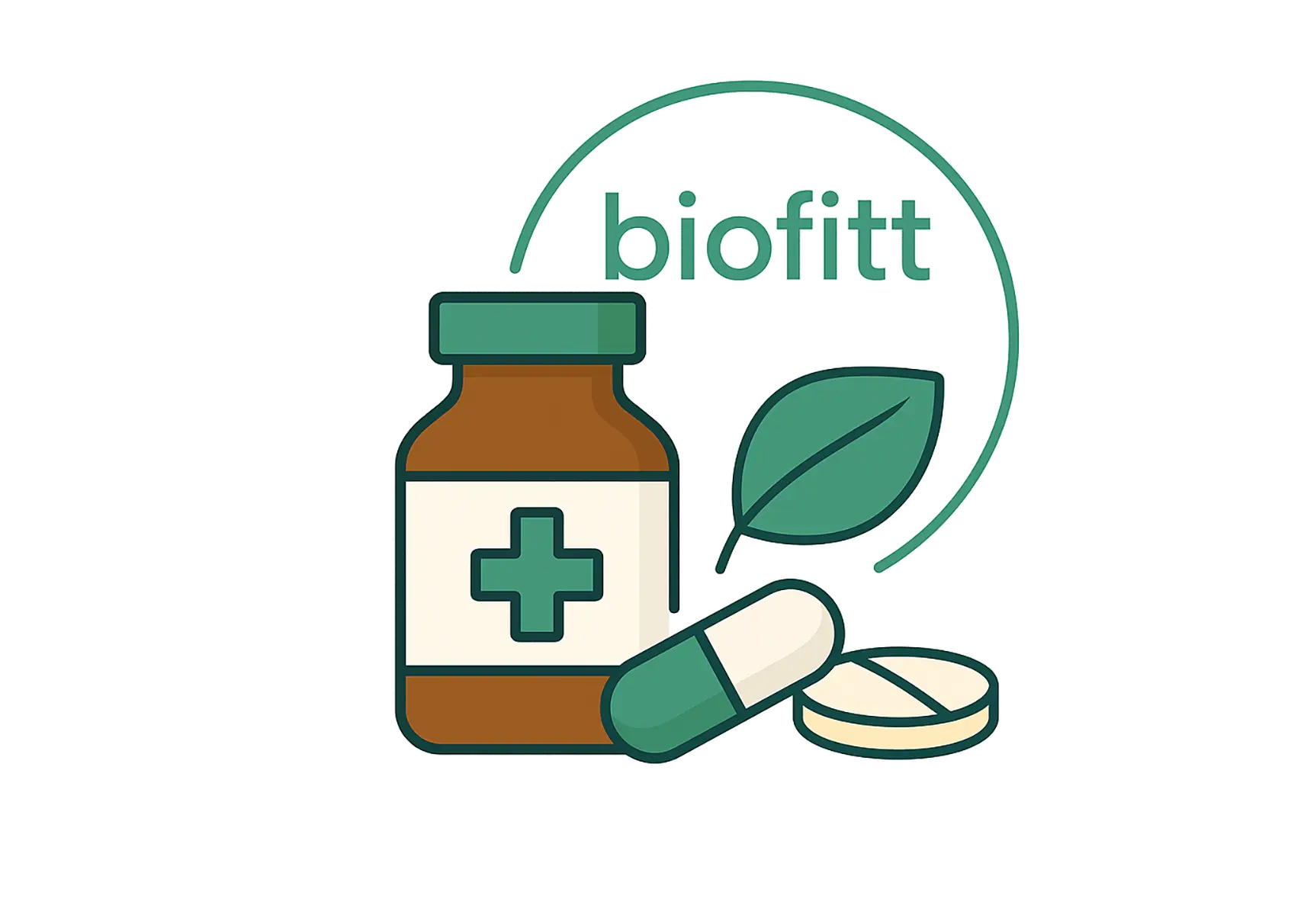 Illustration zur Produktionskontrolle und Sicherheit bei der Herstellung von Nahrungsergänzungsmitteln