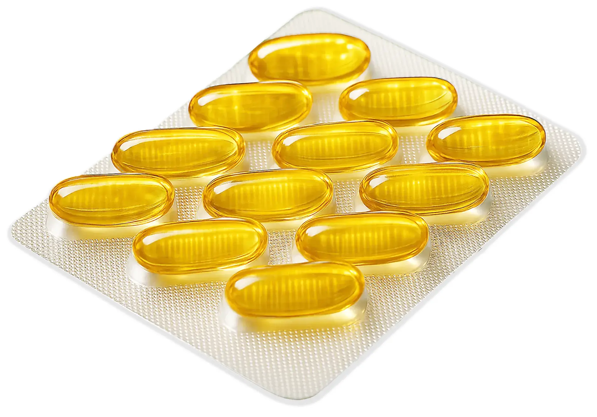 Omega 3 Fettsäuren in Softkapseln im Blister