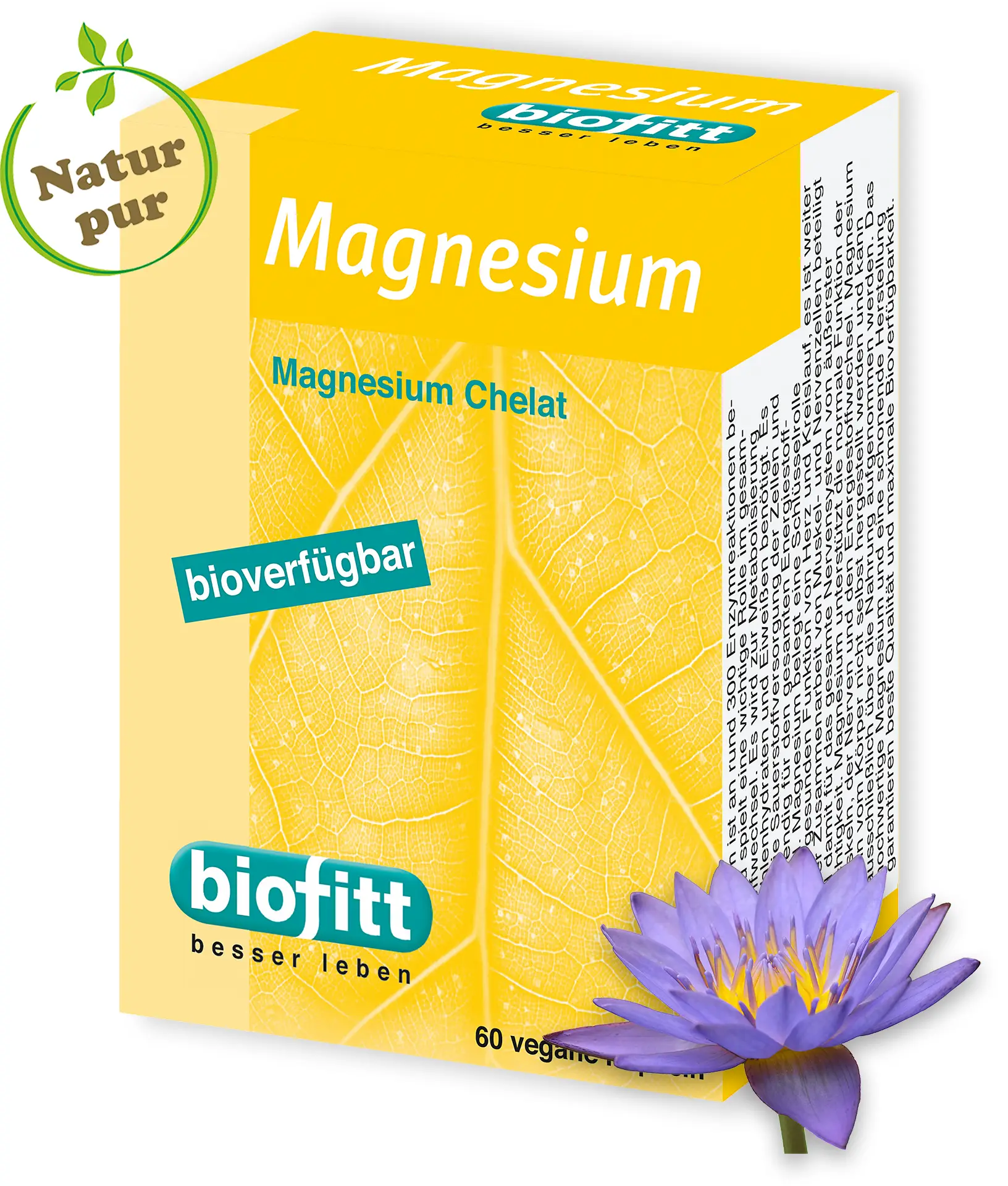 biofitt Magnesium Kapseln mit Magnesiumbisglycinat – Produktabbildung