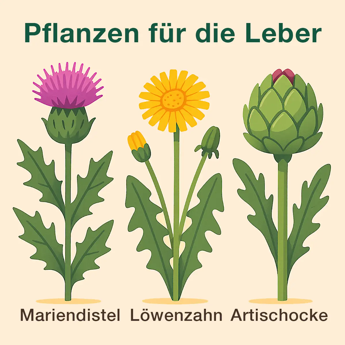 Gute Pflanzen für die Leber