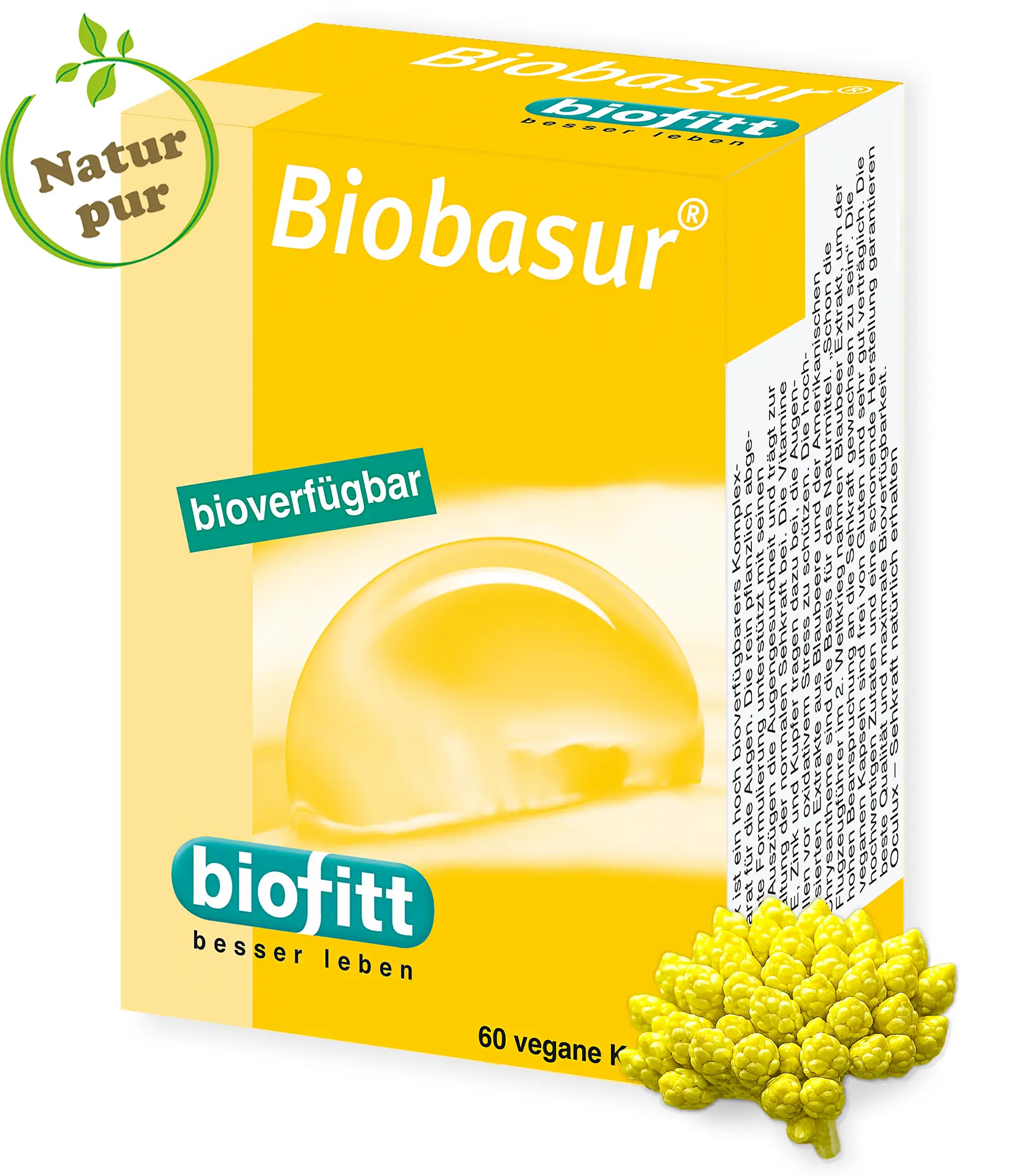 Biobasur Säure-Basen-Kapseln – Packung mit 60 Kapseln