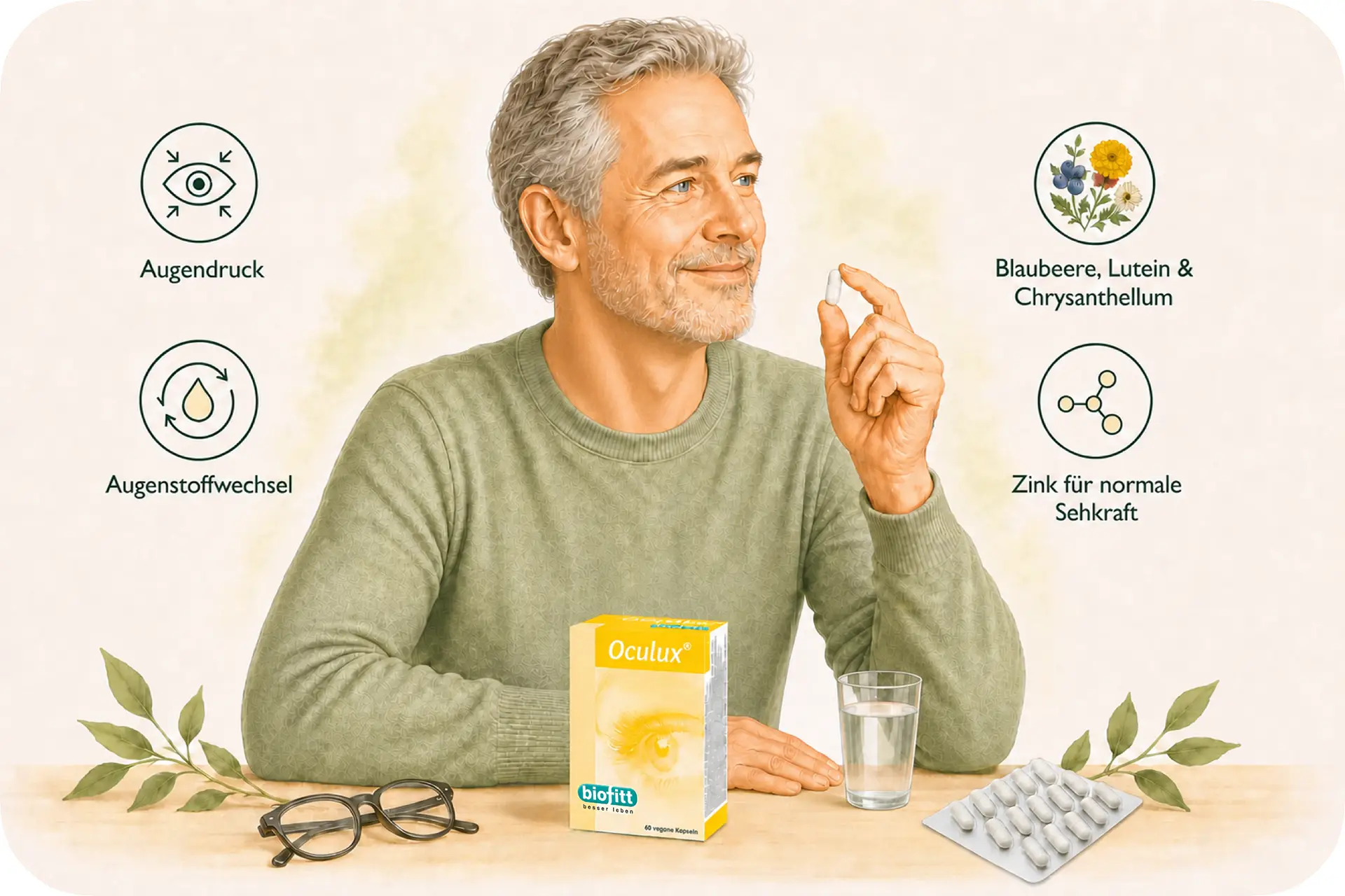 Augenpräparat Oculux Illustration
