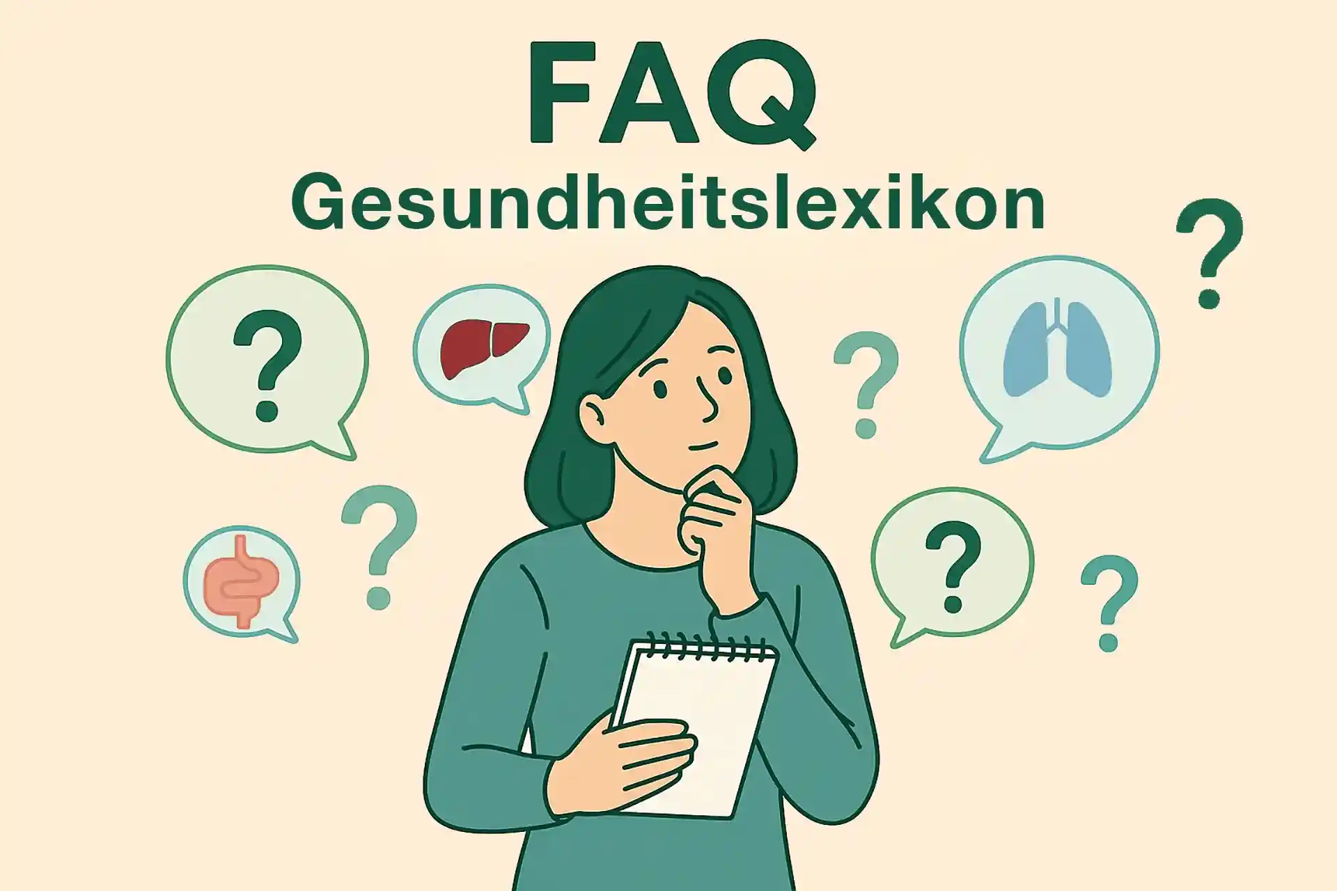 Illustration zu häufigen Fragen und Antworten im biofitt Gesundheitslexikon