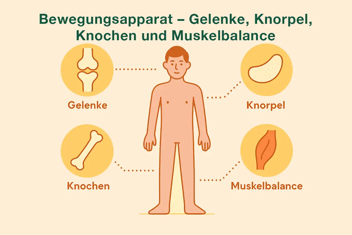 Bewegungsapparat – Gelenke, Knorpel, Knochen & Muskelbalance