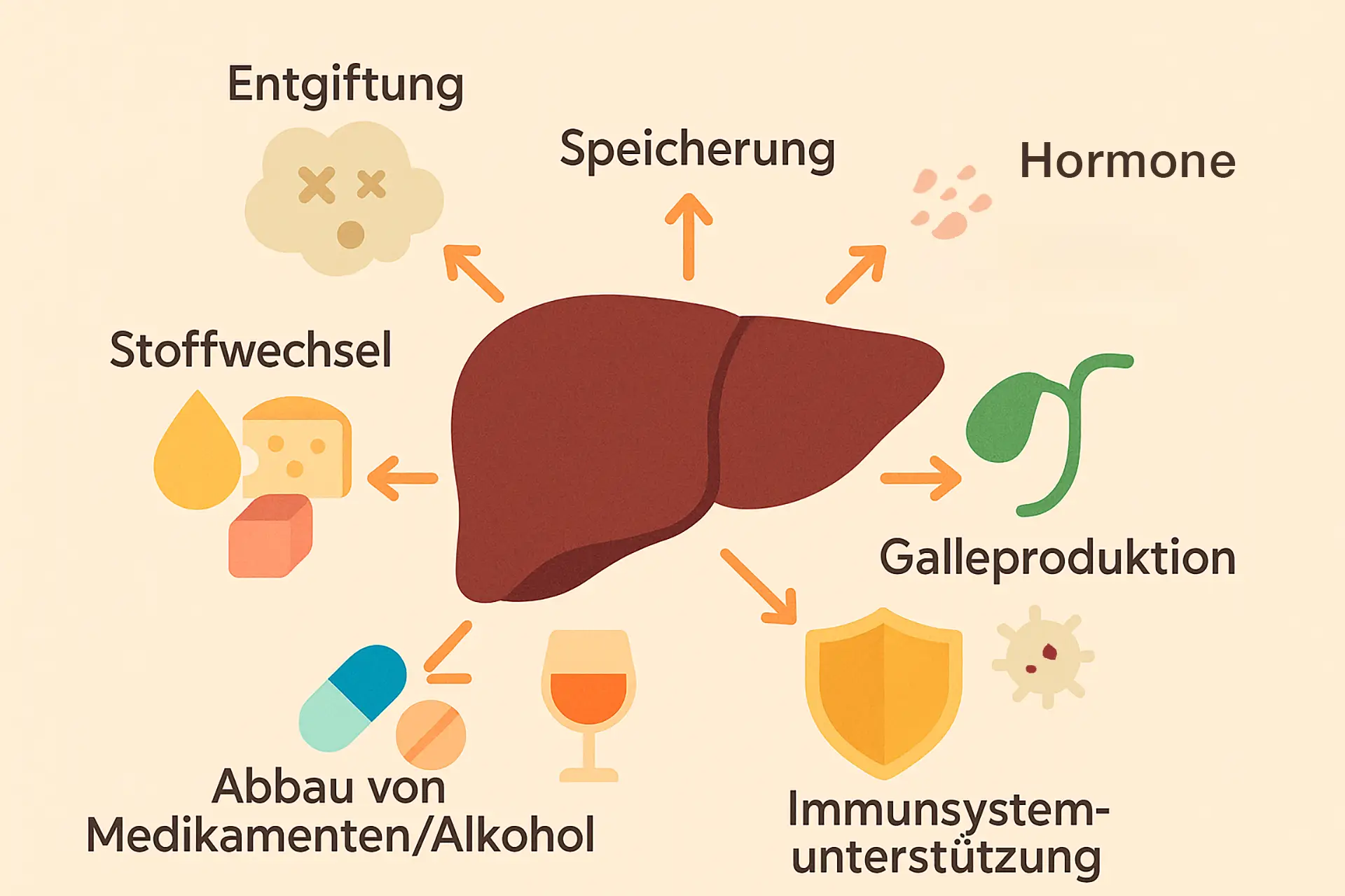 Die Leberfunktionen im Überblick
