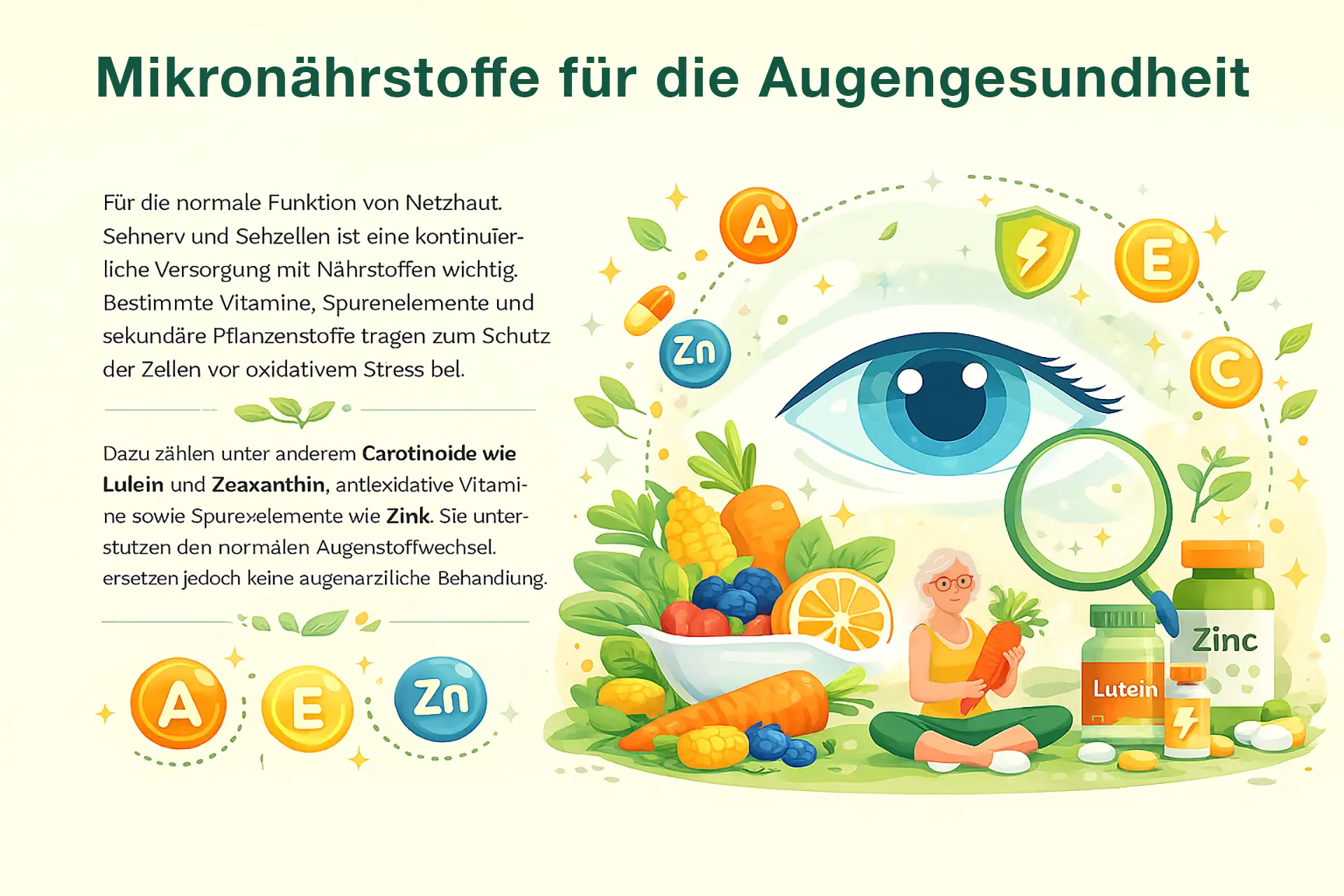 Mkronaehrstoffe für die Augengesundheit