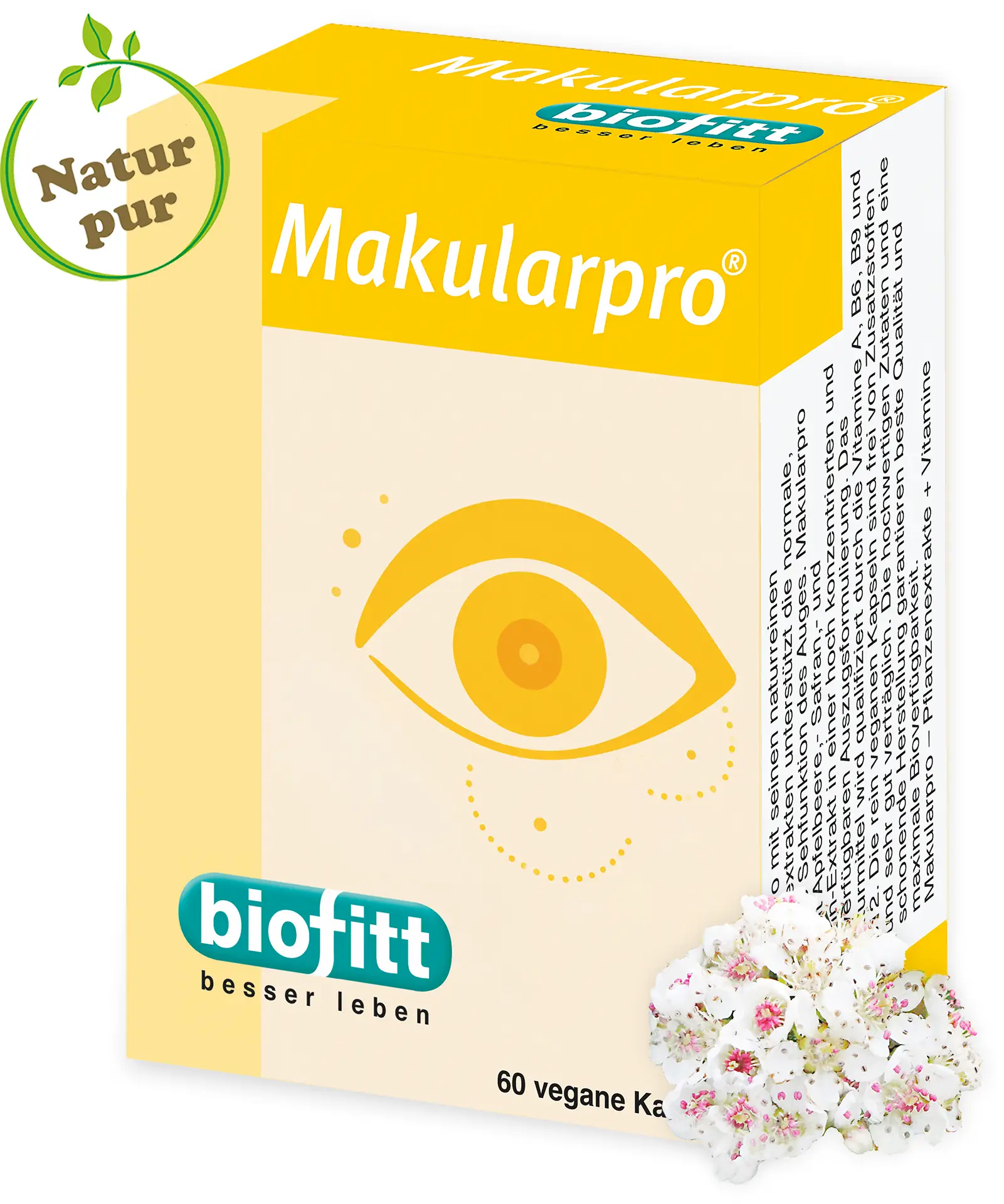 Makularpro Augenkapseln von biofitt – Packung mit 60 veganen Kapseln